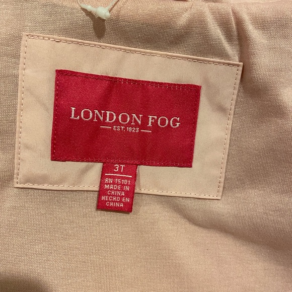 London Fog Pink Poncho unicorn  raincoat  size 3T - Picture 3 of 7